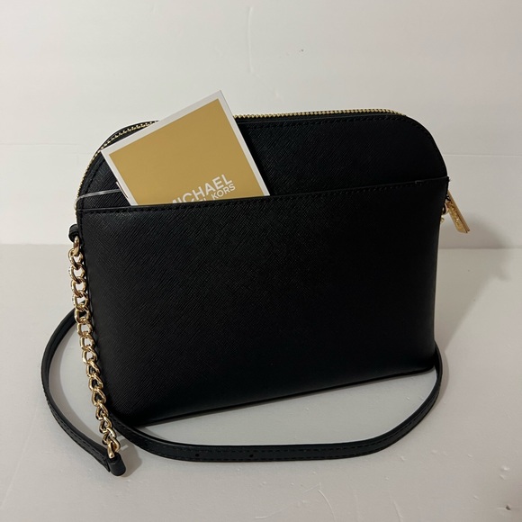 NWT MICHAEL KORS LEATHER CINDY DOME CROSSBODY BAG - Picture 7 of 10